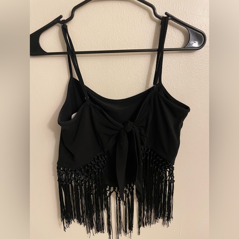 Black crop top